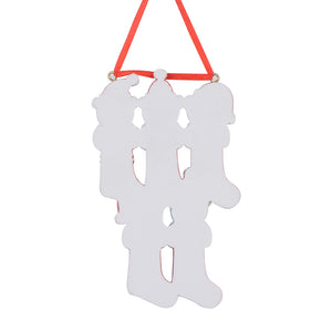 Customize Christmas Decoration Ornament Bear Stocking Family 5