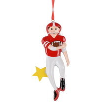 Load image into Gallery viewer, Personalized Christmas Sport Ornament Football Boy/Girl
