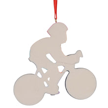 Load image into Gallery viewer, Personalized Christmas Sport Ornament Bicycle Girl
