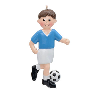 Personalized Christmas Sport Ornament Soccer Boy/Girl