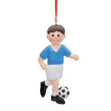 Load image into Gallery viewer, Personalized Christmas Sport Ornament Soccer Boy/Girl
