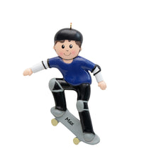 Load image into Gallery viewer, Personalized Christmas Sport Ornament Skateboard Boy
