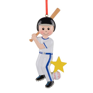 Personalized Christmas Sport Ornament Baseball Boy