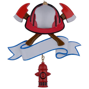 Personalized Christmas Occupation Ornament Firefighter