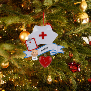 Personalized Christmas Occupation Ornament Nurse