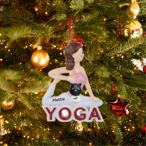 Maxora Christmas Tree Decoration Personalized Sport Ornaments Yoga Girl