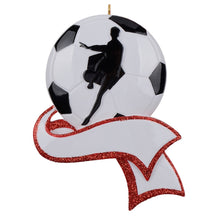 Load image into Gallery viewer, Personalized Christmas Sport Ornament Soceer

