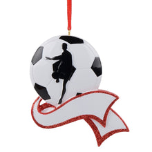 Load image into Gallery viewer, Personalized Christmas Sport Ornament Soceer
