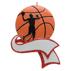 Personalized Christmas Sport Ornament Basketball