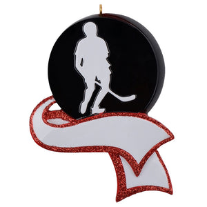 Personalized Christmas Sport Ornament Men's Hocky