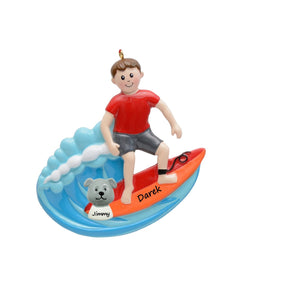 Maxora Personalized Sport Ornament Surfing Boy