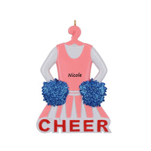 Load image into Gallery viewer, Personalized Christmas Sport Ornament Cheer Girl
