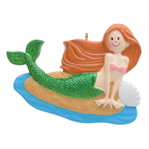 Christmas Gift for Girl Personalized Christmas Ornament Mermaid