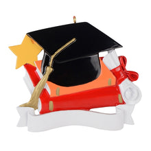 Load image into Gallery viewer, Personalized Christmas Gift Graduate Celebration Ornament
