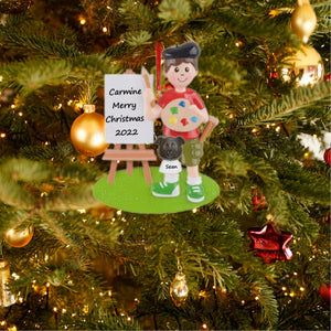 Customize Christmas Ornament for Teens Artist Boy/Girl