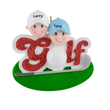 Load image into Gallery viewer, Customized Christmas Sport Ornament Golf Friend of 2
