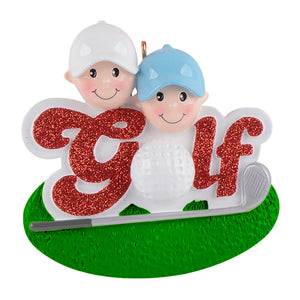 Customized Christmas Sport Ornament Golf Friend of 2