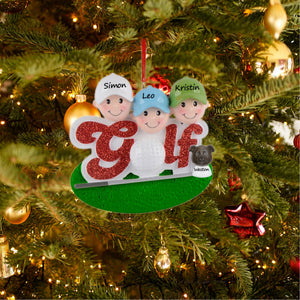 Customize Christmas Gift Christmas Tree Decoration Sport Ornament Golf Friend of 3