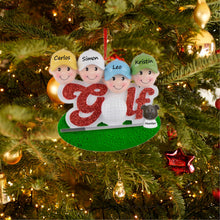 Load image into Gallery viewer, Customized Christmas Gift Sport Ornament Gift Golf Friend of 4

