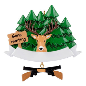 Christmas Gift Personalized Sport Ornament Hunter