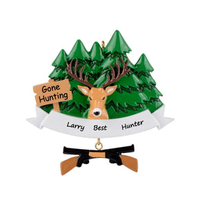 Christmas Gift Personalized Sport Ornament Hunter