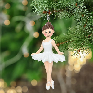 Personalized Christmas Sport Ornament Ballerina Girl