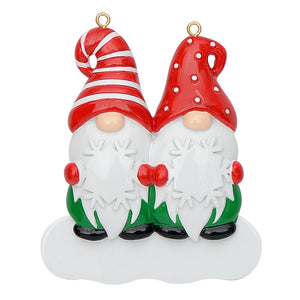 Personalized Ornament Christmas Gift for Family Gnomes Family of 2
