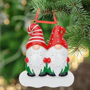 Personalized Ornament Christmas Gift for Family Gnomes Family of 2