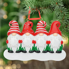 Load image into Gallery viewer, Customize Christmas Family Ornament Gift Gnomes Family 4
