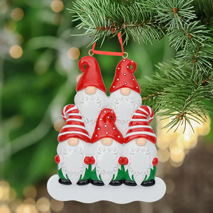 Personalized Gift Christmas Decoration Ornament Gnomes Family 5