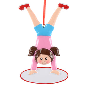 Personalized Christmas Sport Ornament Handstand