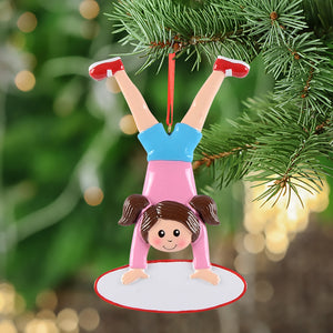 Personalized Christmas Sport Ornament Handstand