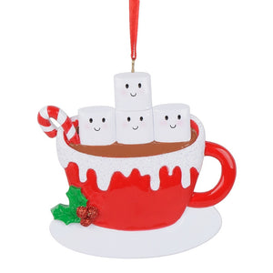 Personalized Christmas Ornament Marshmallo Family 4
