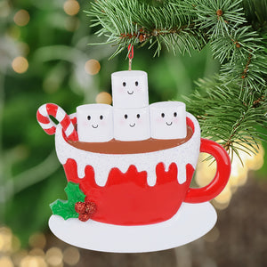 Personalized Christmas Ornament Marshmallo Family 4