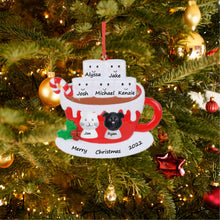 Load image into Gallery viewer, Personalized Christmas Ornament Marshmallo Family 5
