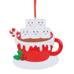 Personalized Christmas Ornament Marshmallo Family 5