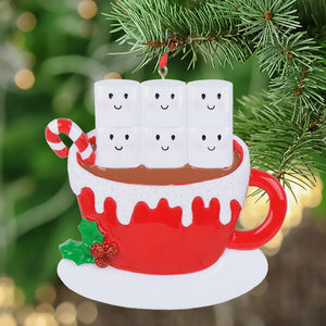 Personalized Christmas Ornament Marshmallo Family 6