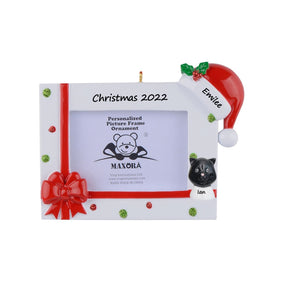Personalized Christmas Ornament The Holiday Photo frame