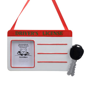 Personalized Christmas Ornament Photo Frame Driver's License