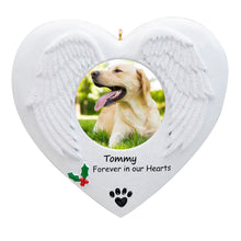 Load image into Gallery viewer, Personalized Christmas Ornament Pet Memorial Photo frame
