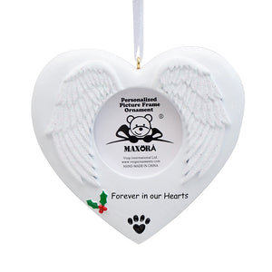 Personalized Christmas Gift Ornament Pet Memorial Photo frame
