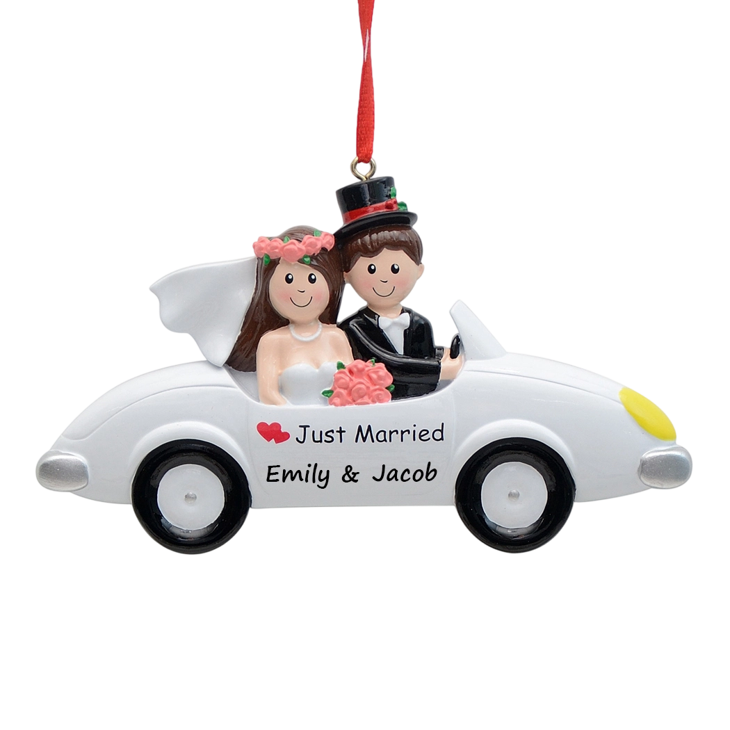 Just married couple ornament